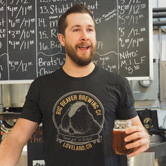 Big Beaver Logo T-Shirt Black Front