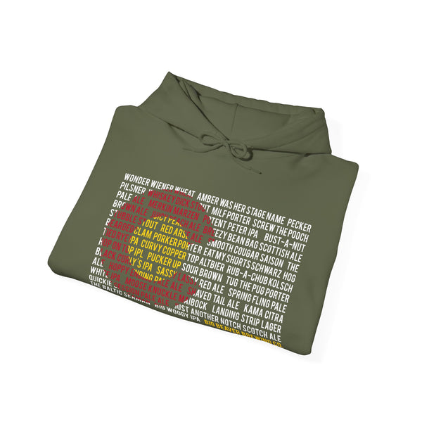 Hoodie: Beer Name w/Flash Logo on back