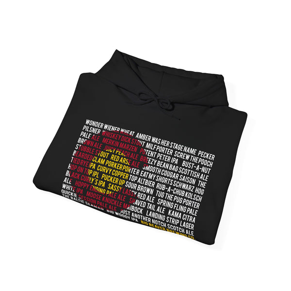 Hoodie: Beer Name w/Flash Logo on back