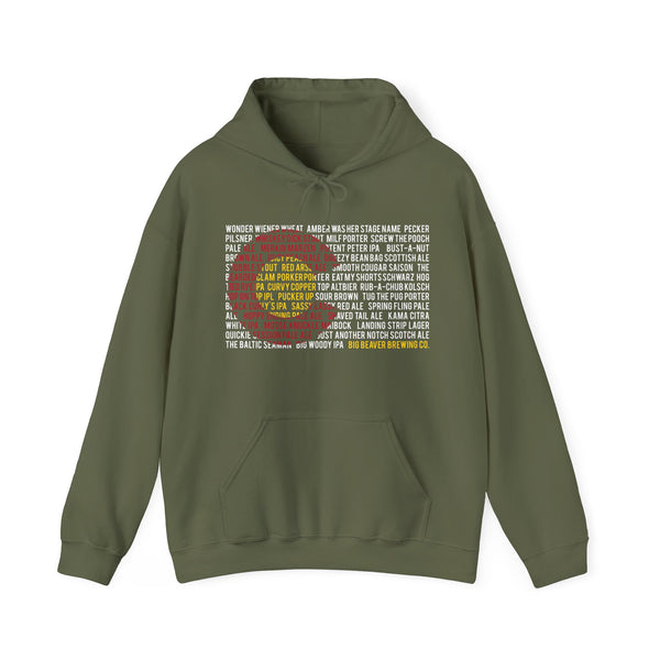 Hoodie: Beer Name w/Flash Logo on back