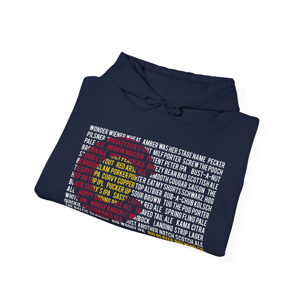 Hoodie: Beer Name w/Flash Logo on back