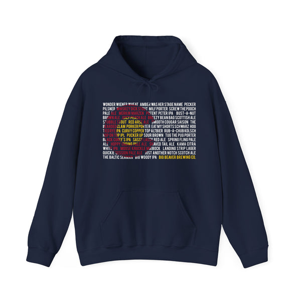 Hoodie: Beer Name w/Flash Logo on back