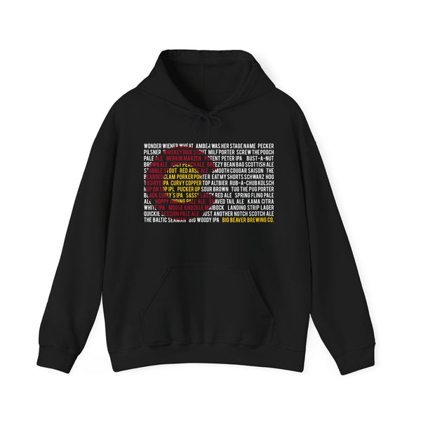Hoodie: Beer Name w/Flash Logo on back