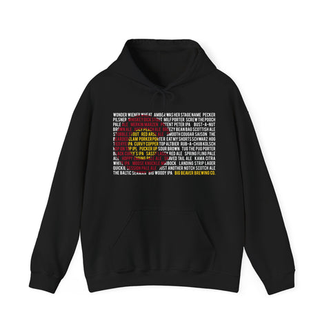 Hoodie: Beer Name w/Flash Logo on back